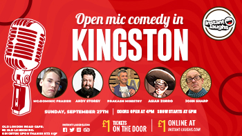 Open mic comedy in Kingston September 27th